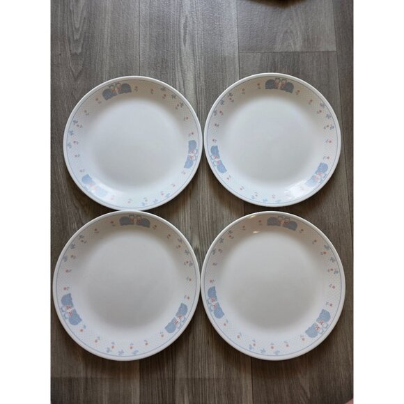Corelle Country Pride Cat 10" Dinner Plates Set Of 4 - Picture 1 of 5
